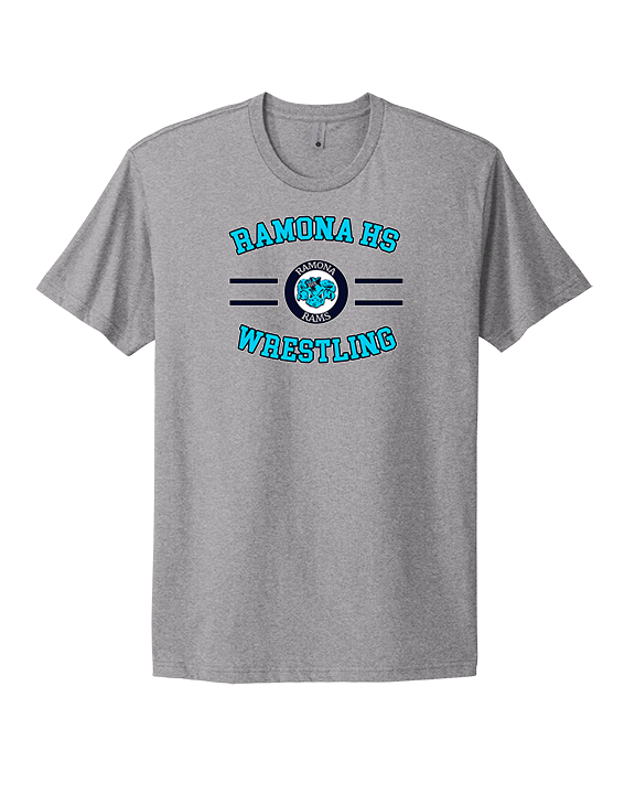 Ramona HS Wrestling Curve - Mens Select Cotton T-Shirt