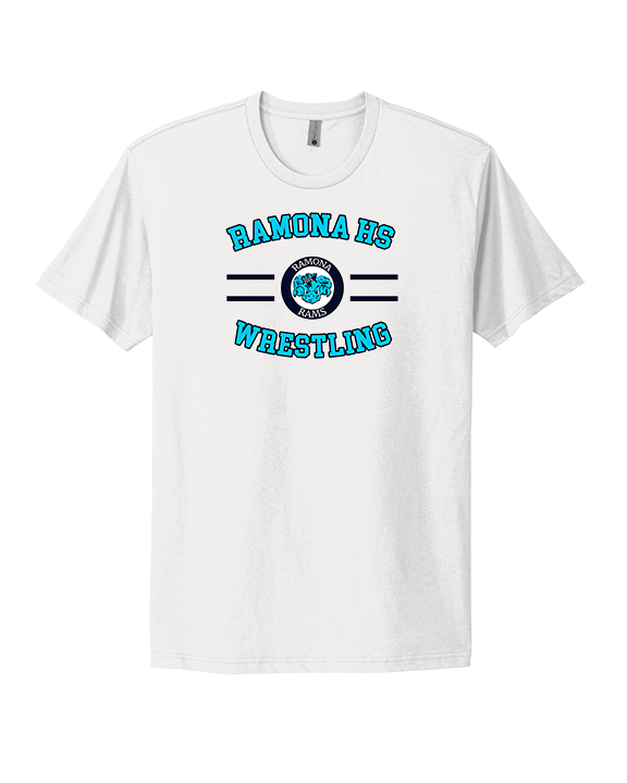 Ramona HS Wrestling Curve - Mens Select Cotton T-Shirt