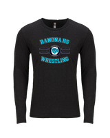 Ramona HS Wrestling Curve - Tri-Blend Long Sleeve