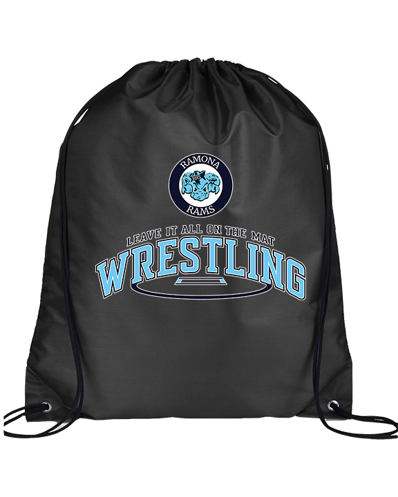 Ramona HS Wrestling Leave It - Drawstring Bag
