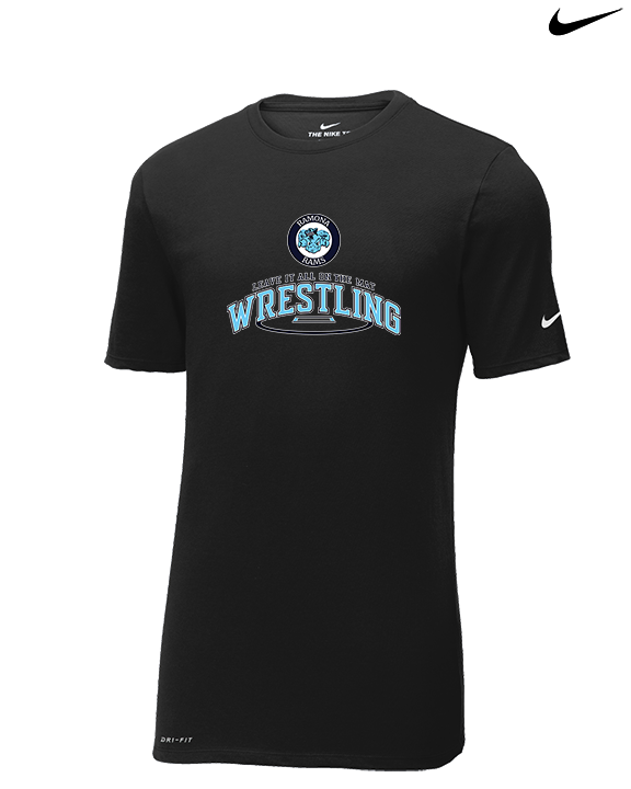 Ramona HS Wrestling Leave It - Mens Nike Cotton Poly Tee