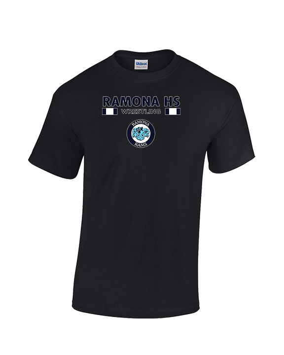 Ramona HS Wrestling Stacked - Cotton T-Shirt