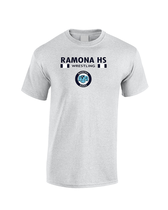 Ramona HS Wrestling Stacked - Cotton T-Shirt