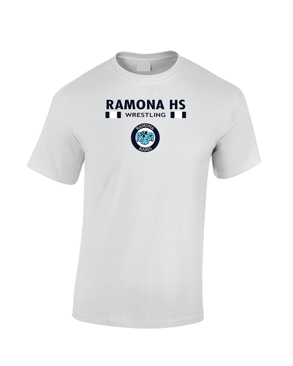 Ramona HS Wrestling Stacked - Cotton T-Shirt