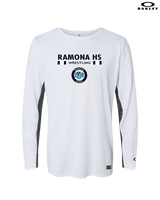 Ramona HS Wrestling Stacked - Mens Oakley Longsleeve