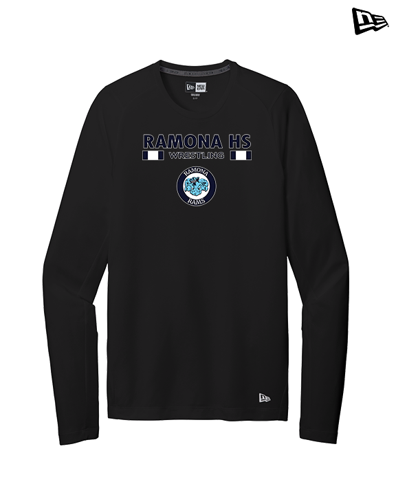Ramona HS Wrestling Stacked - New Era Performance Long Sleeve