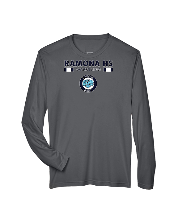 Ramona HS Wrestling Stacked - Performance Longsleeve