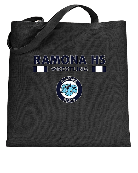 Ramona HS Wrestling Stacked - Tote