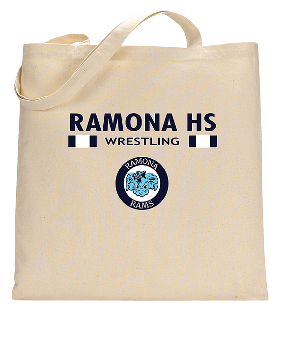 Ramona HS Wrestling Stacked - Tote