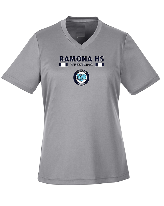 Ramona HS Wrestling Stacked - Womens Performance Shirt
