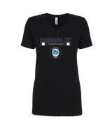 Ramona HS Wrestling Stacked - Womens Vneck