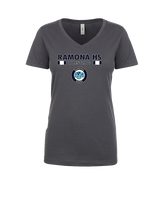 Ramona HS Wrestling Stacked - Womens Vneck