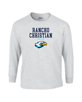 Rancho Christian HS Girls Soccer Block - Mens Basic Cotton Long Sleeve