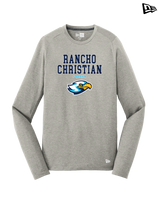 Rancho Christian HS Girls Soccer Block - New Era Long Sleeve Crew