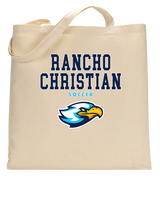 Rancho Christian HS Girls Soccer Block - Tote Bag