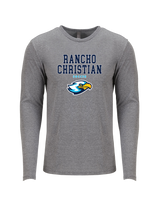 Rancho Christian HS Girls Soccer Block - Tri Blend Long Sleeve