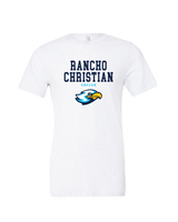 Rancho Christian HS Girls Soccer Block - Mens Tri Blend Shirt