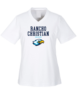 Rancho Christian HS Girls Soccer Block - Womens Performance Shirt