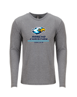 Rancho Christian HS Girls Soccer Split - Tri Blend Long Sleeve