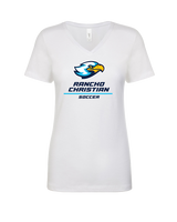 Rancho Christian HS Girls Soccer Split - Womens V-Neck