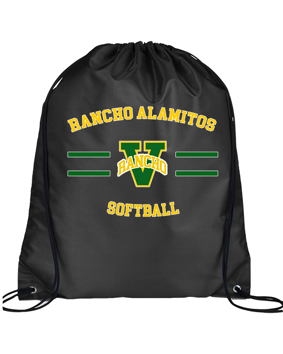Rancho Alamitos HS Softball Curve - Drawstring Bag