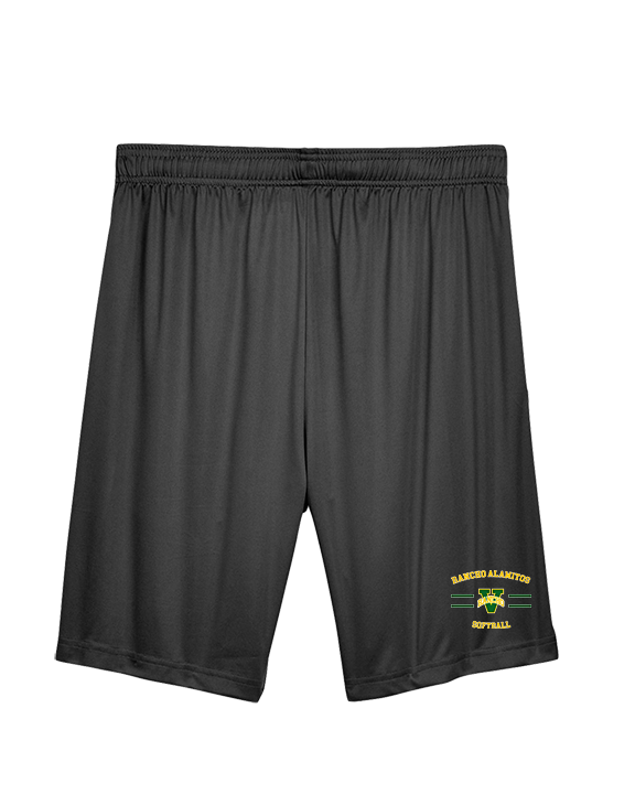 Rancho Alamitos HS Softball Curve - Mens Training Shorts with Pockets