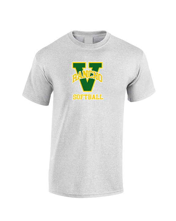 Rancho Alamitos HS Softball Main Logo - Cotton T-Shirt