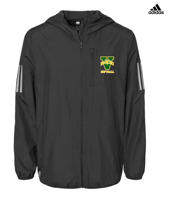Rancho Alamitos HS Softball Main Logo - Mens Adidas Full Zip Jacket