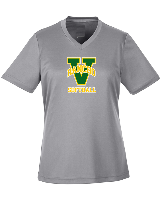 Rancho Alamitos HS Softball Main Logo - Womens Performance Shirt