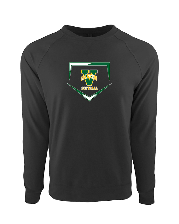 Rancho Alamitos HS Softball Plate - Crewneck Sweatshirt