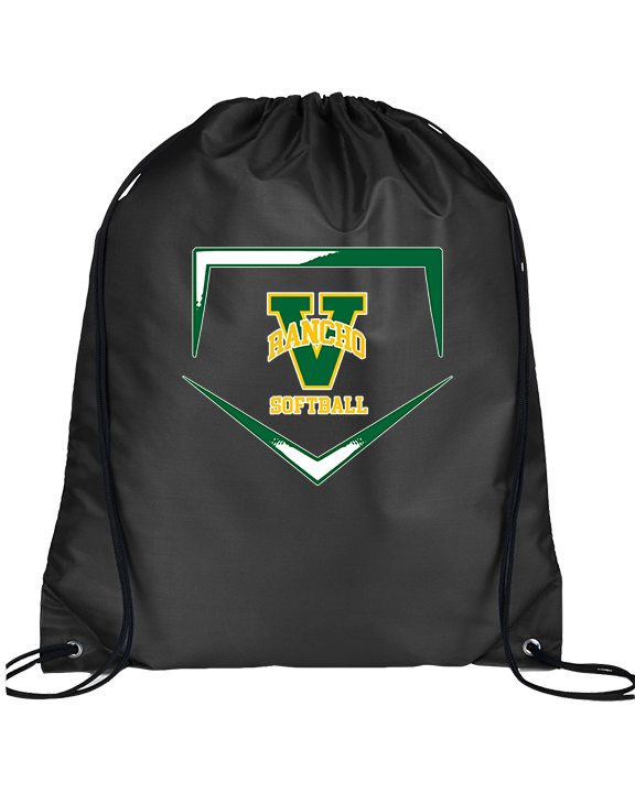 Rancho Alamitos HS Softball Plate - Drawstring Bag