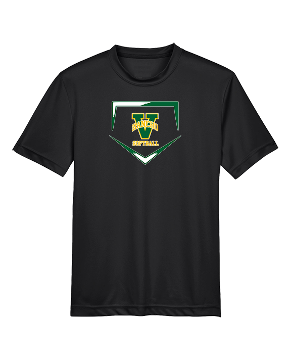Rancho Alamitos HS Softball Plate - Youth Performance Shirt