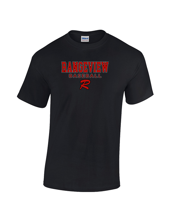 Rangeview HS Baseball Block - Cotton T-Shirt