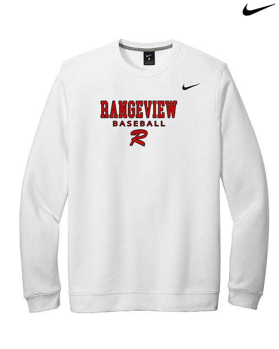 Rangeview HS Baseball Block - Mens Nike Crewneck