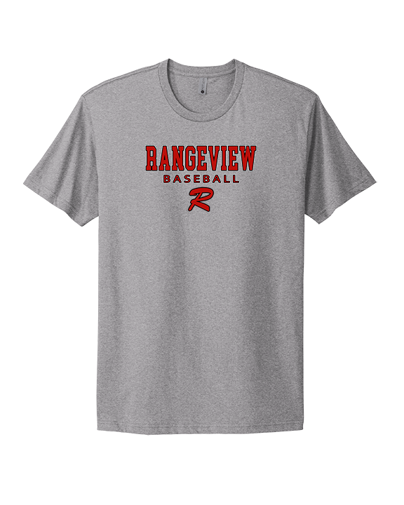 Rangeview HS Baseball Block - Mens Select Cotton T-Shirt