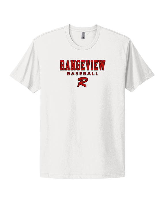 Rangeview HS Baseball Block - Mens Select Cotton T-Shirt