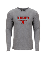 Rangeview HS Baseball Block - Tri - Blend Long Sleeve