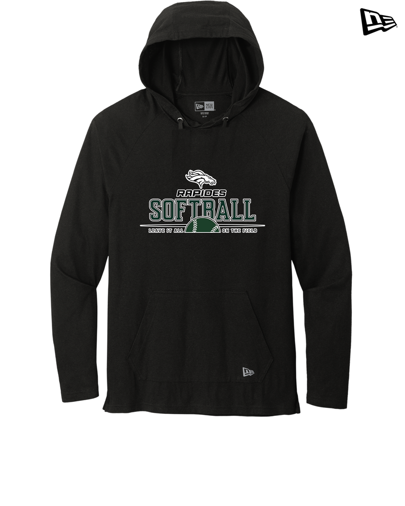 Rapides HS Softball Leave It All On The Field - New Era Tri Blend Hoodie
