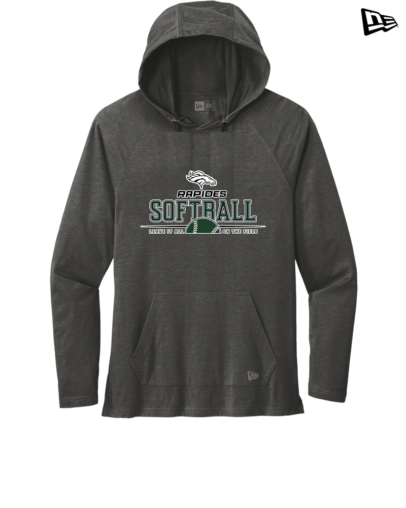 Rapides HS Softball Leave It All On The Field - New Era Tri Blend Hoodie