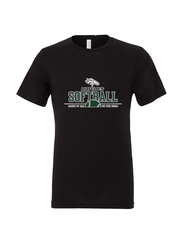 Rapides HS Softball Leave It All On The Field - Mens Tri Blend Shirt