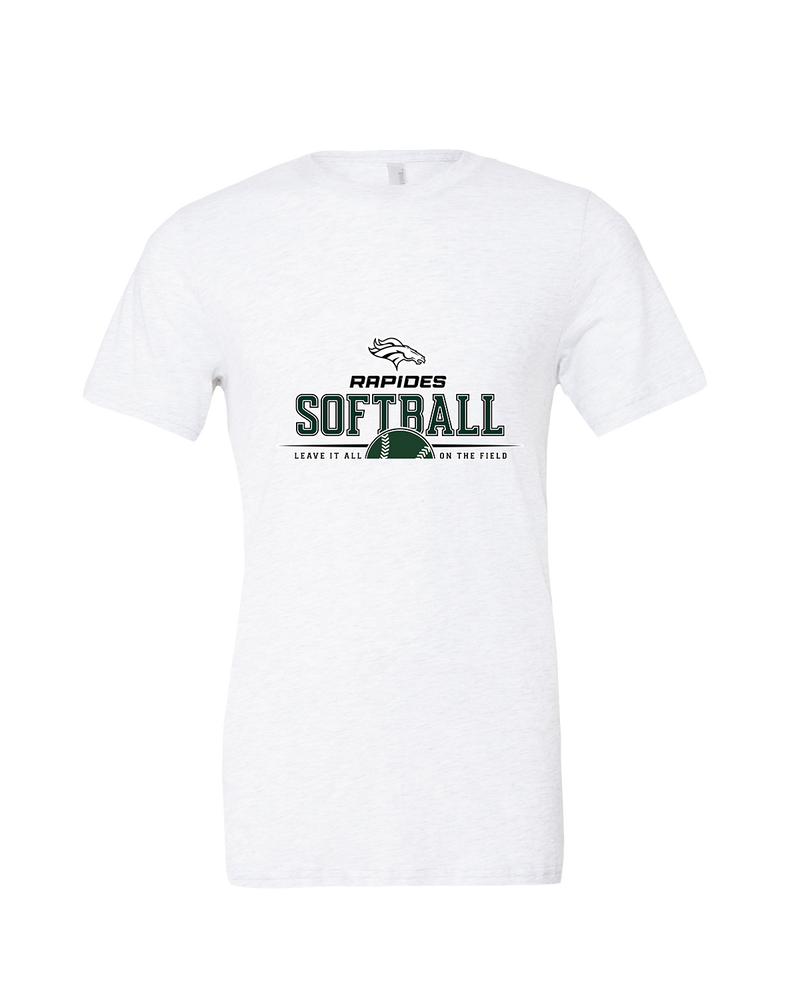 Rapides HS Softball Leave It All On The Field - Mens Tri Blend Shirt