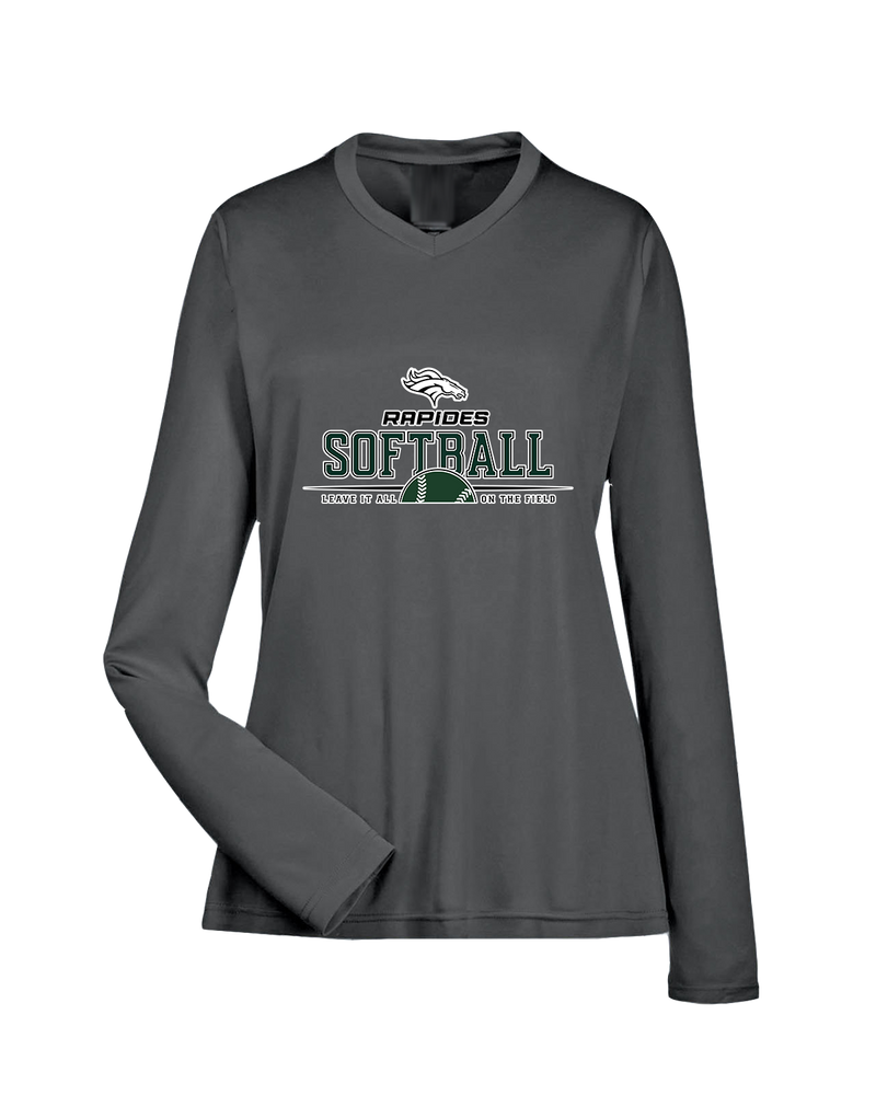 Rapides HS Softball Leave It All On The Field - Womens Performance Long Sleeve