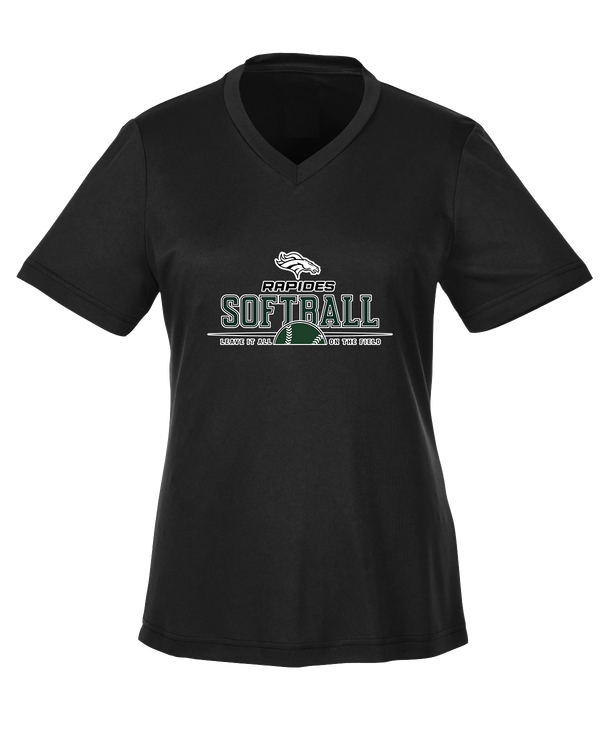 Rapides HS Softball Leave It All On The Field - Womens Performance Shirt