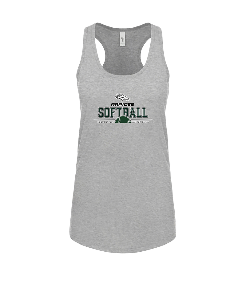 Rapides HS Softball Leave It All On The Field - Womens Tank Top