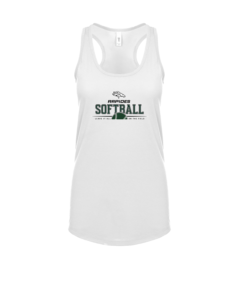 Rapides HS Softball Leave It All On The Field - Womens Tank Top