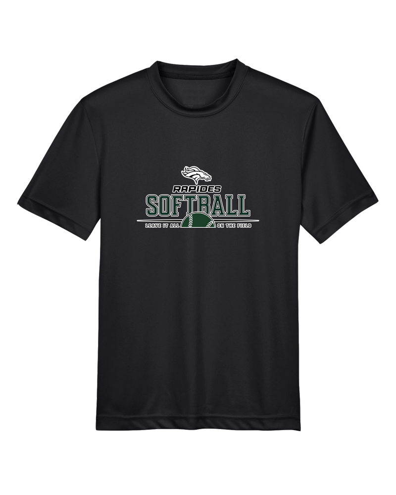 Rapides HS Softball Leave It All On The Field - Youth Performance T-Shirt