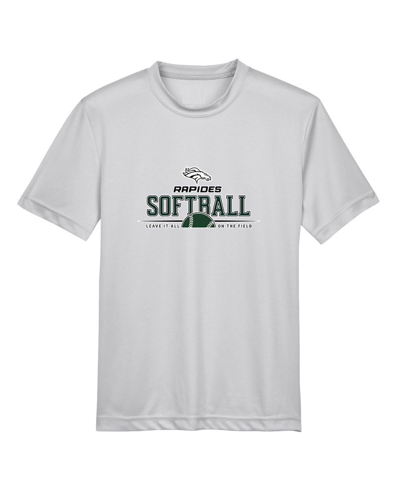 Rapides HS Softball Leave It All On The Field - Youth Performance T-Shirt