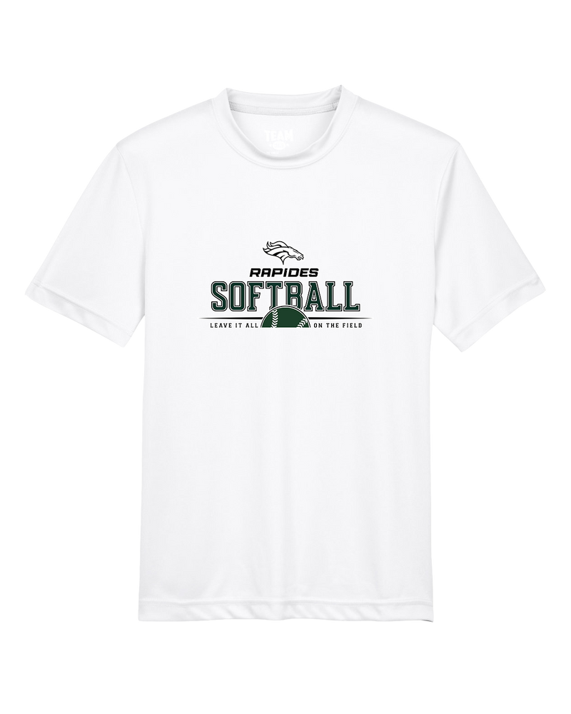 Rapides HS Softball Leave It All On The Field - Youth Performance T-Shirt