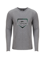 Rapides HS Softball Plate - Tri Blend Long Sleeve