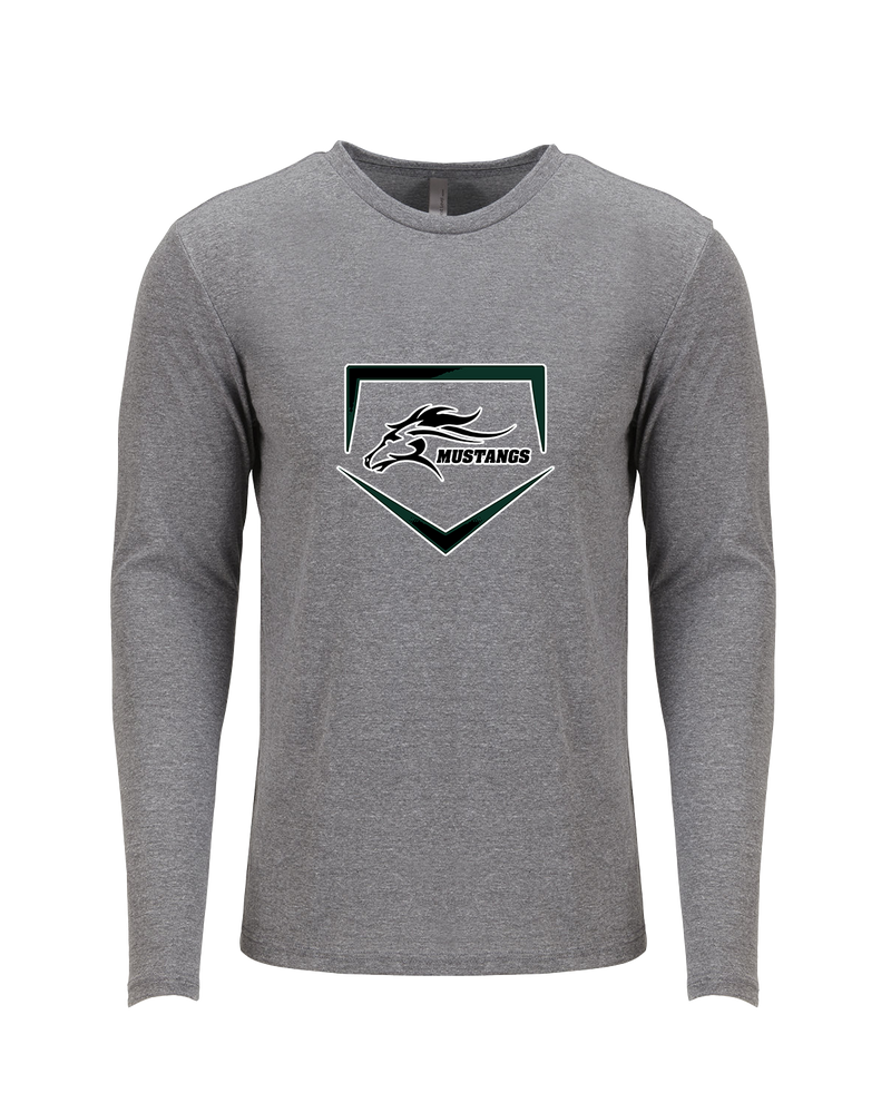 Rapides HS Softball Plate - Tri Blend Long Sleeve